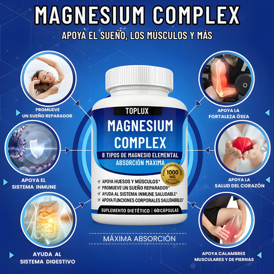MAGNESIUM COMPLEX 90 CAPSULAS -BIENESTAR CARDIOVASCULAR Y NEUROLÓGICO