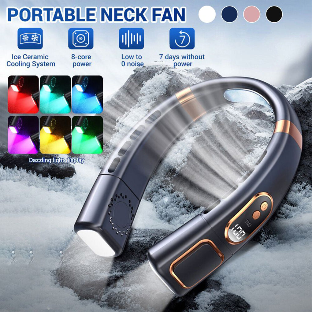VENTILADOR DE CUELLO CON LUZ LED