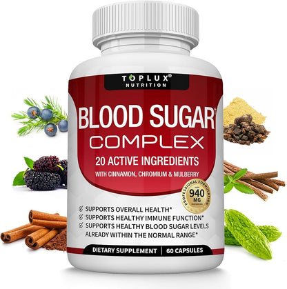 ✨ BLOOD SUGAR COMPLEX – APOYO NATURAL PARA EL AZÚCAR EN LA SANGRE
