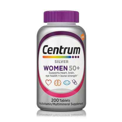 CENTRUM SILVER WOMEN 50+ X 200 TABLETAS | MULTIVITAMÍNICO PREMIUM PARA MUJERES