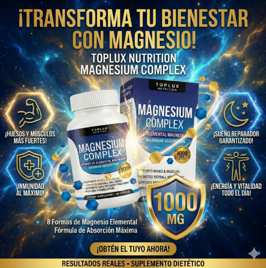 MAGNESIUM COMPLEX 90 CAPSULAS -BIENESTAR CARDIOVASCULAR Y NEUROLÓGICO