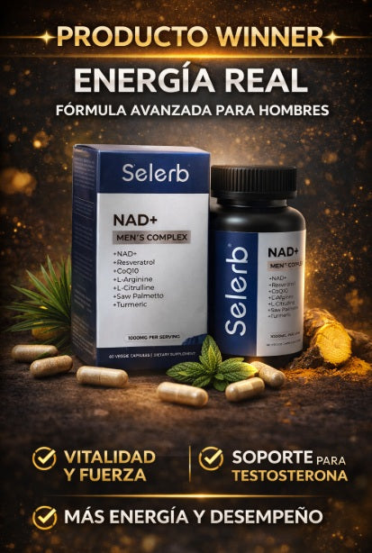 SELERB NAD+ PARA HOMBRES ( EN CAJA )– ENERGÍA, CIRCULACIÓN Y ANTI-EDAD - KAPE