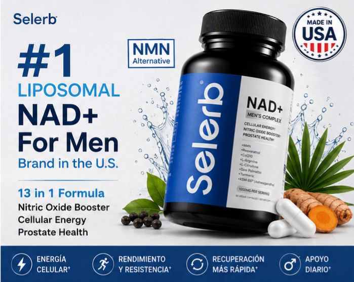 NAD+ FOR MEN 14 EN 1 | ENERGÍA, RENDIMIENTO Y VITALIDAD MASCULINA