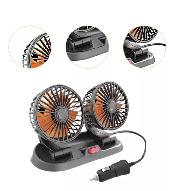 VENTILADOR DOBLE PARA CARRO
