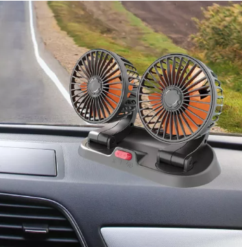 VENTILADOR DOBLE PARA CARRO
