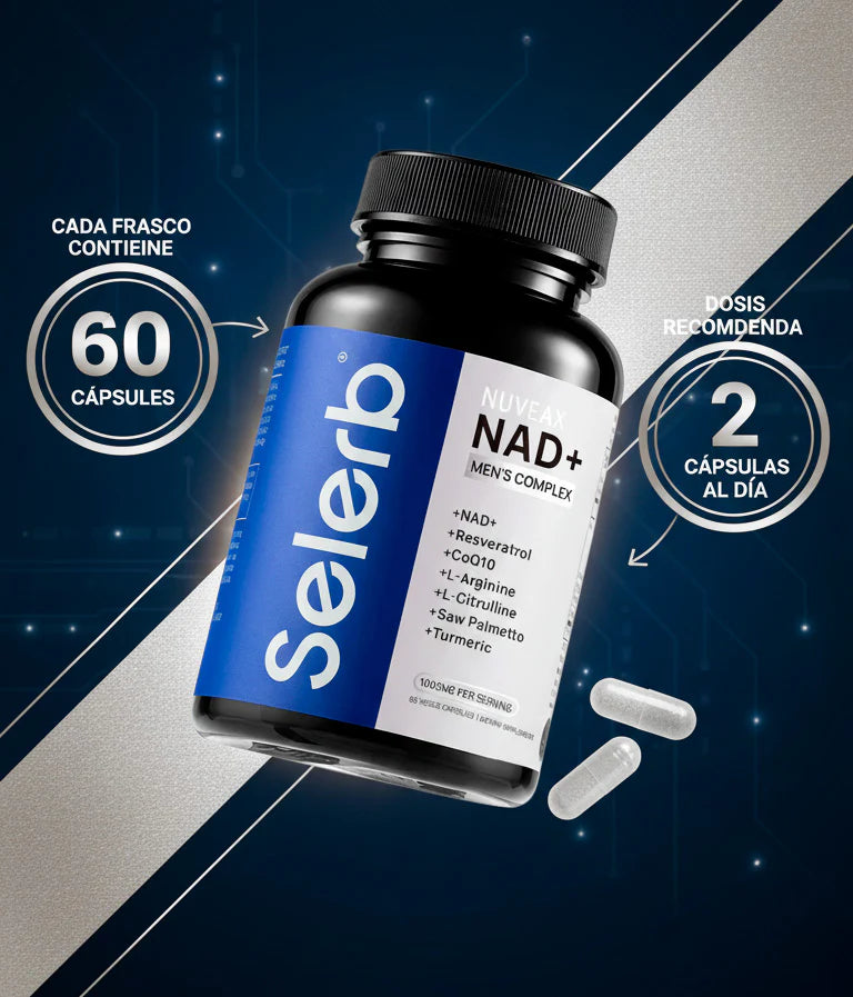 SELERB NAD+ PARA HOMBRES ( EN CAJA )– ENERGÍA, CIRCULACIÓN Y ANTI-EDAD - KAPE