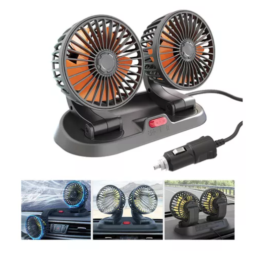 VENTILADOR DOBLE PARA CARRO
