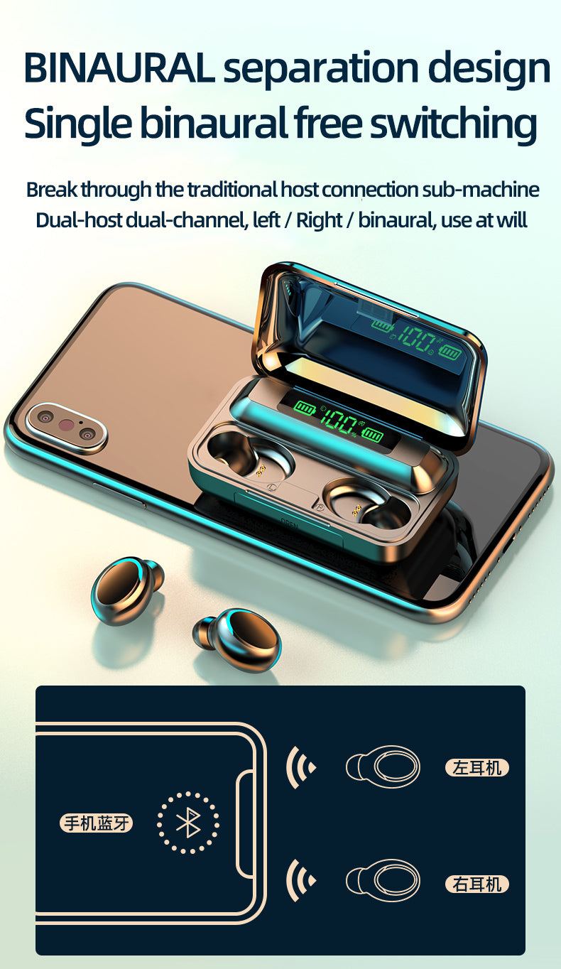AUDIFONO TACTILES F9 -V5.3-TWS