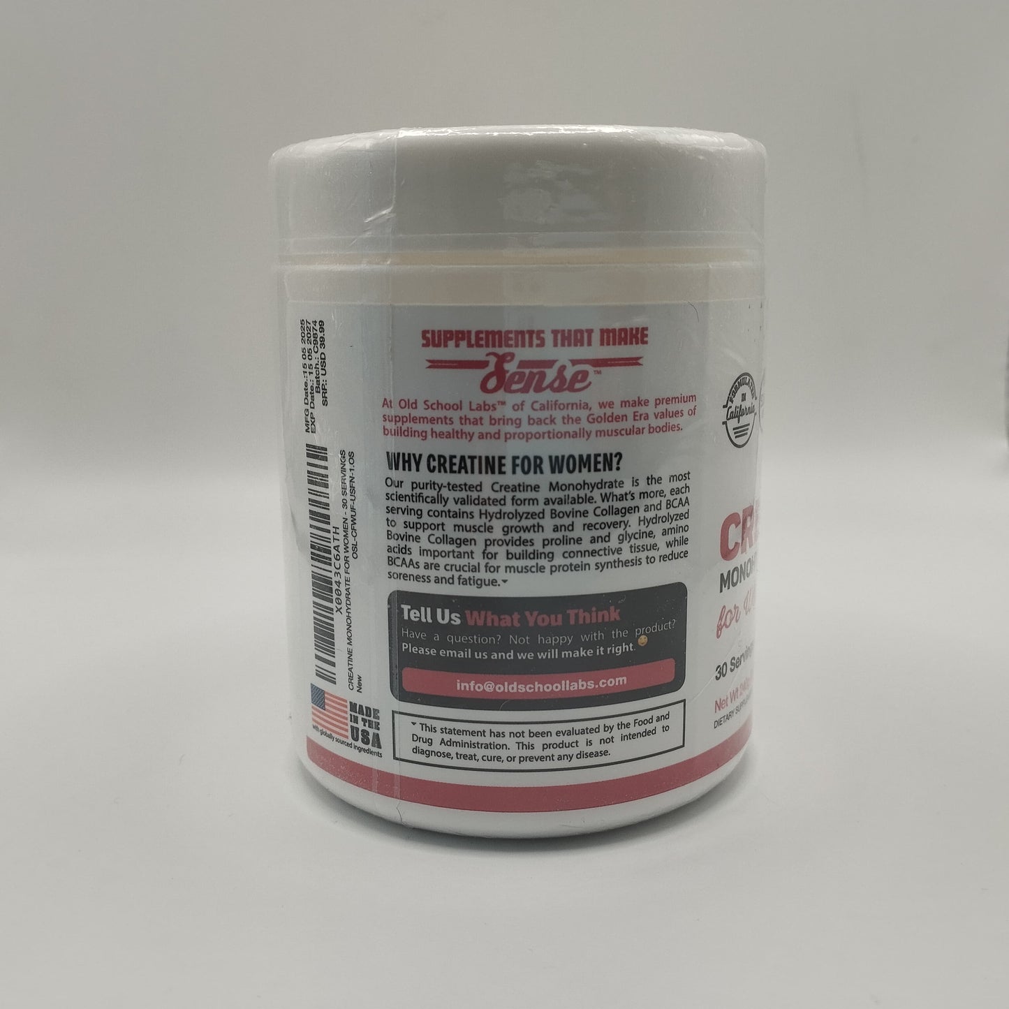 GNE CREATINA MONOHYDRATE FOR WOMEN