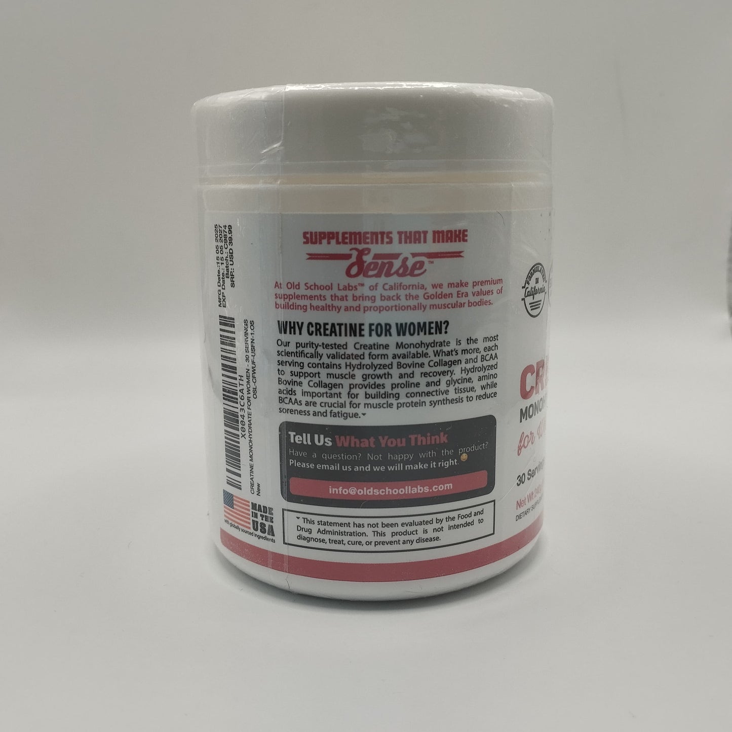 GNE CREATINA MONOHYDRATE FOR WOMEN