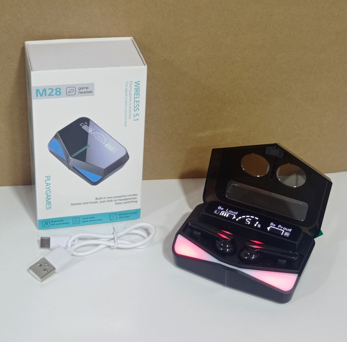 AUDIFONO TÁCTIL M28 GAMER