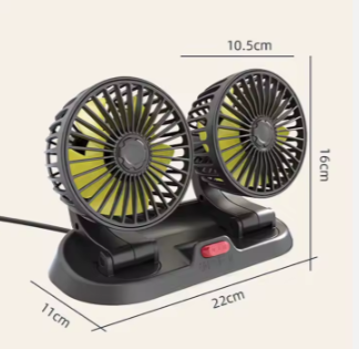 VENTILADOR DOBLE PARA CARRO