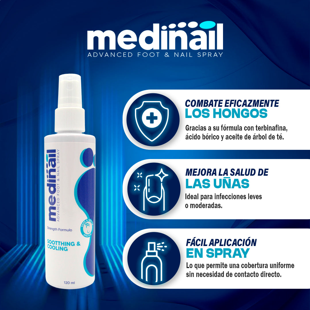 MEDINAIL - SPRAY PARA HONGOS DE PIEL