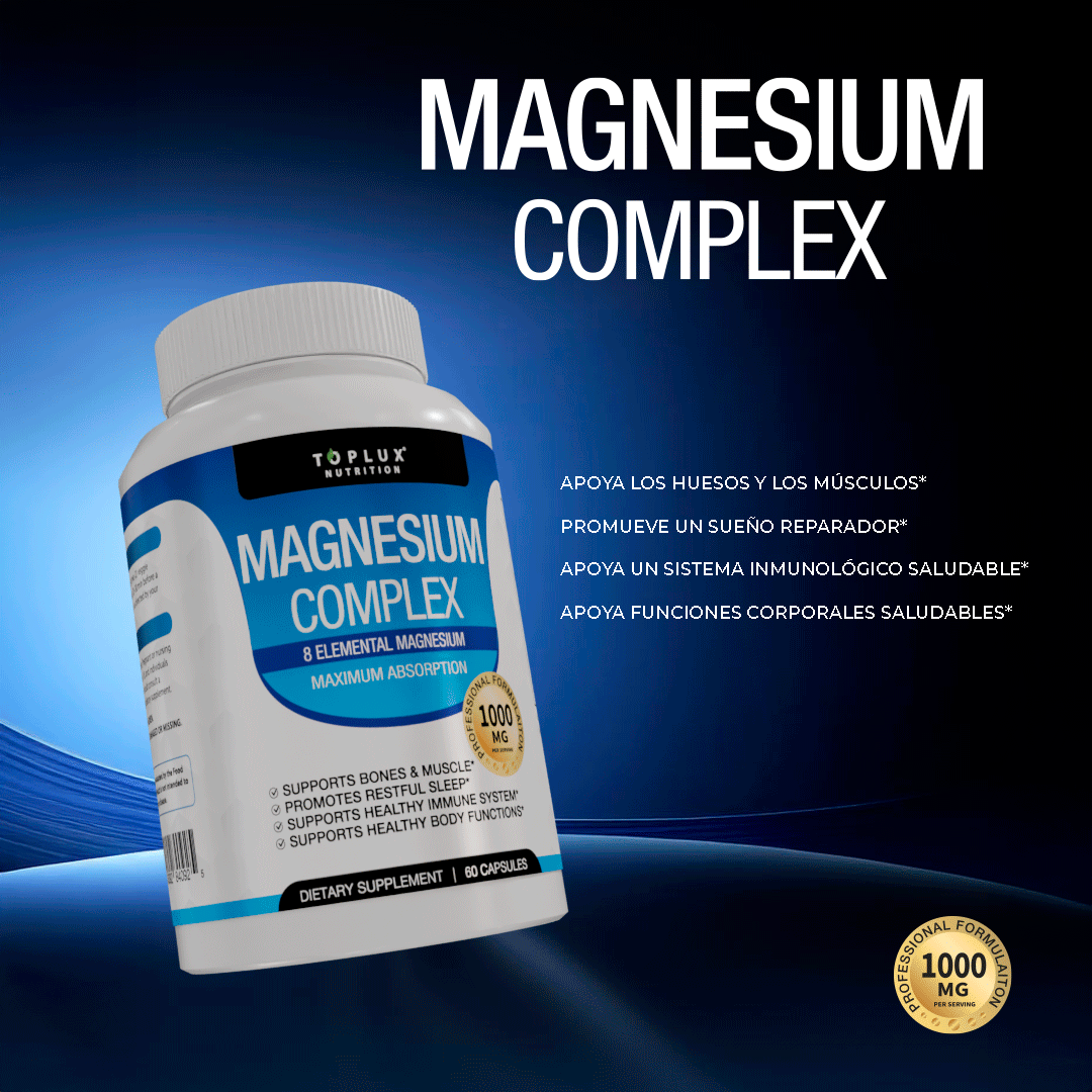 MAGNESIUM COMPLEX 90 CAPSULAS -BIENESTAR CARDIOVASCULAR Y NEUROLÓGICO