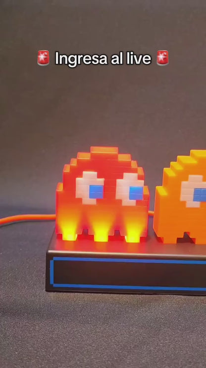 LÁMPARA LED PAC-MAN RETRO GAMER – DECORACIÓN NOVEDOSA 2026