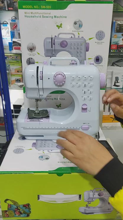 Máquina de Coser Portátil Multifunción – 12 Puntadas con Accesorios