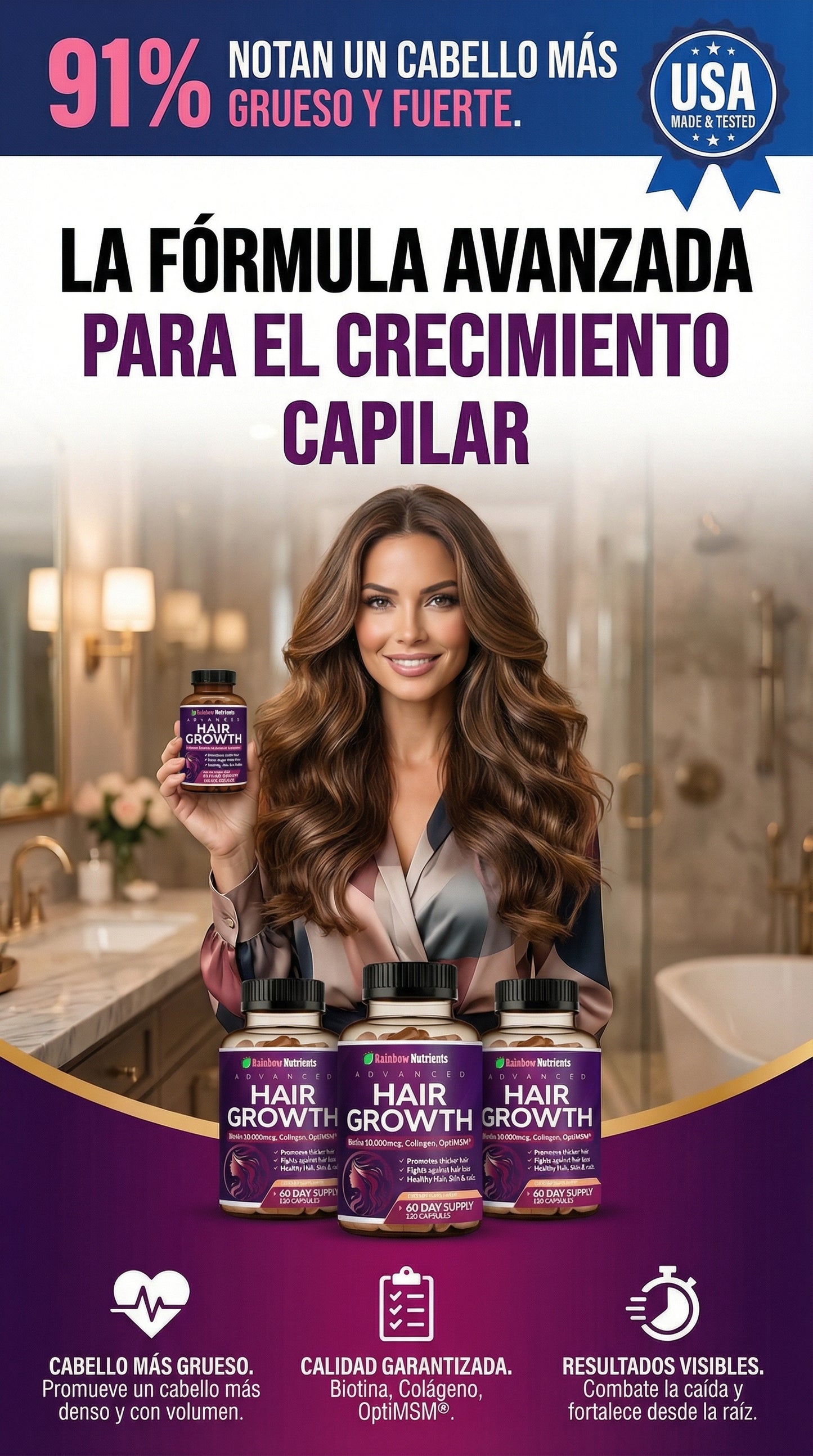HAIR GROWTH ADVANCED 120 CAPSULAS